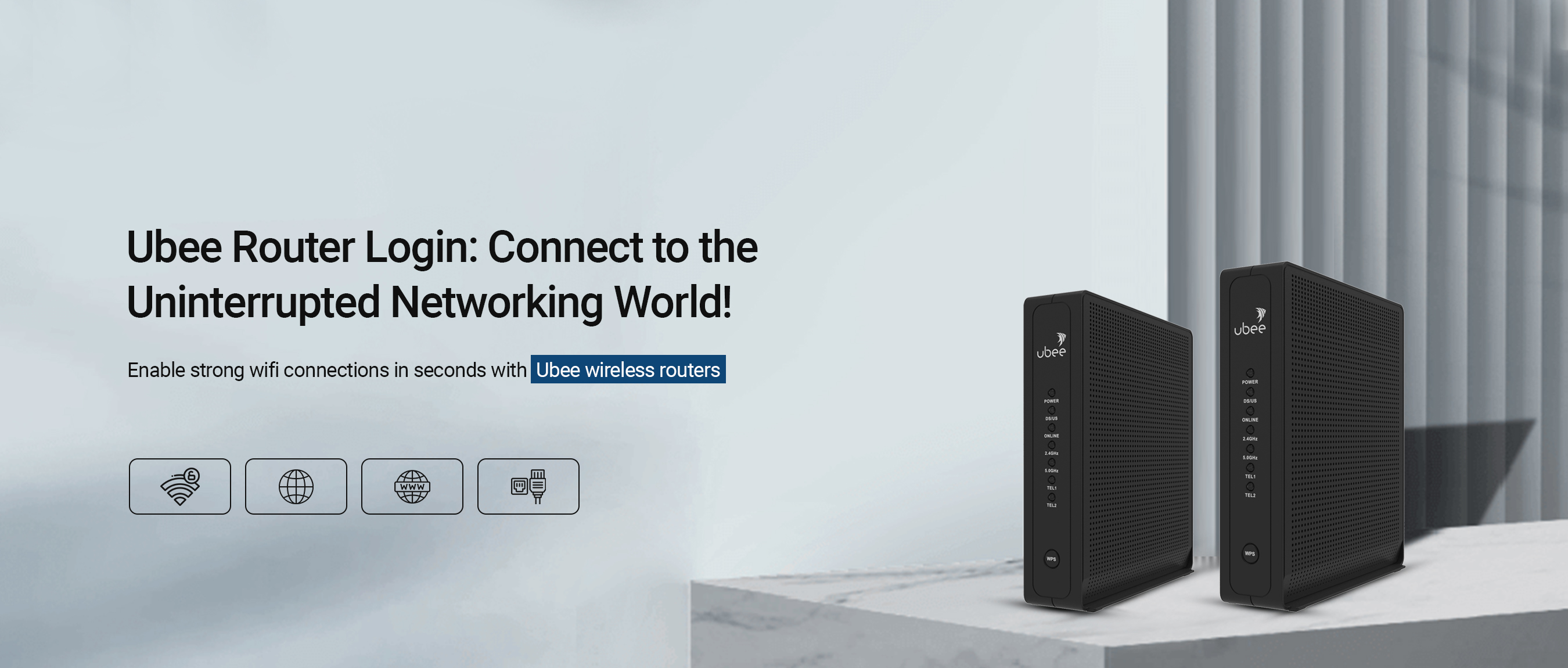 ubee router banner